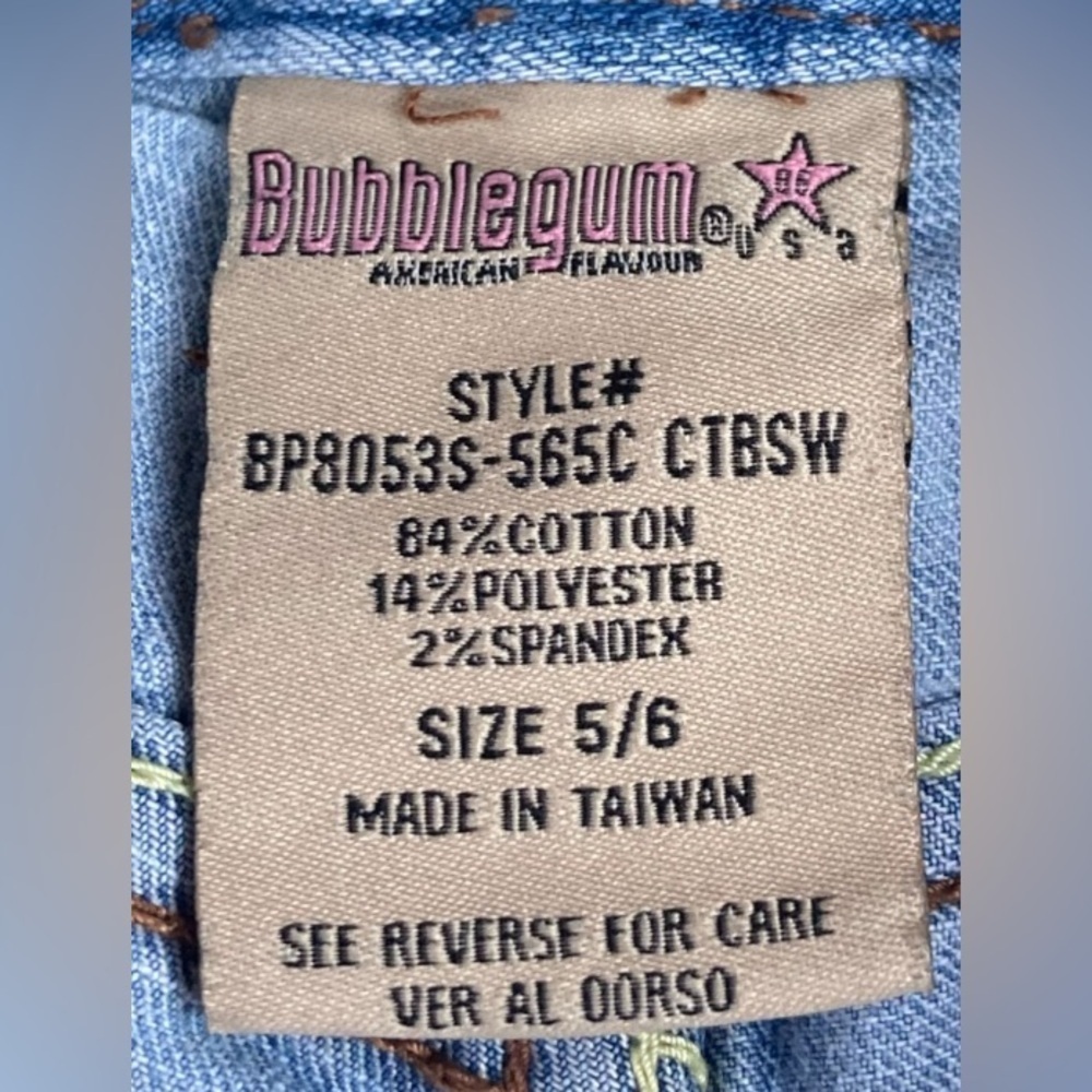 Y2K‎ Bubblegum Capris – Cropped Pants, Size 5/6 - Picture 6 of 6